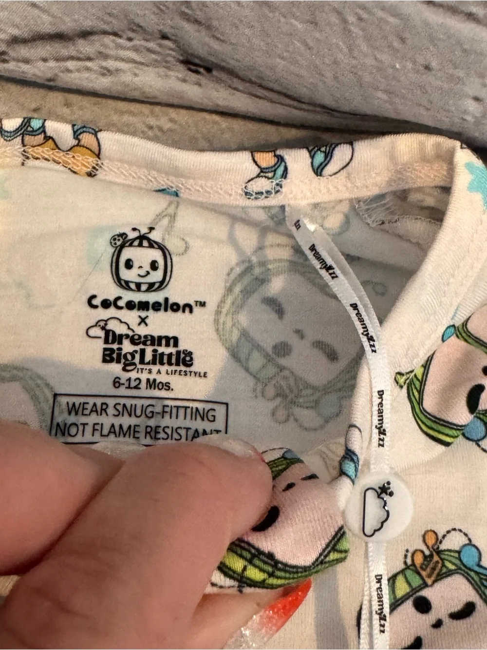 Dream Big Little Co Cocomelon Bamboo Zippie Romper